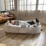 Ninetails Human Dog Bed - Light Grey